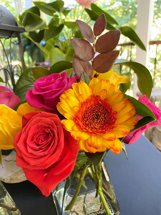 Limited Edition Roses and Gerbera Daisies - FREE DELIVERY